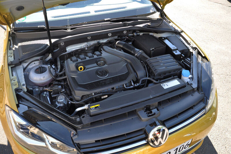 Neu im Angebot für den Golf hat VW einen 1,5-Liter-Vierzylinder-Turbobenziner mit 150 PS. (Seyerlein/»kfz-betrieb«)