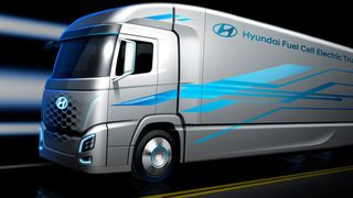 Hyundai stellt in Hannover die Studie eines Brennstoffzellen-Lkw vor. (Hyundai)
