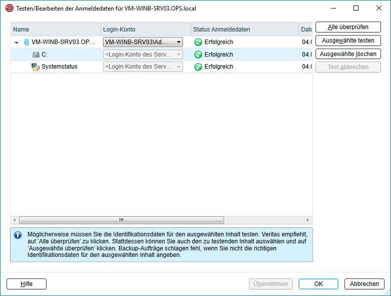Damit die Backup-Lösung auf die zu sichernden Systeme zugreifen kann, müssen die Administratoren ihr die dazugehörigen Credentials mitteilen. (IAIT)
