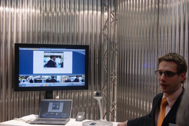 Lösungsbeispiel in der Boxengasse: Video-Conferencing mit Polycom und Microsoft. (Archiv: Vogel Business Media)