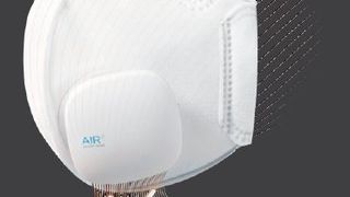 Innosparks hat auf der A+A die weltweit erste Atemschutzmaske mit ansteckbarem Mikroventilator vorgestellt. (Bild: Innosparks)