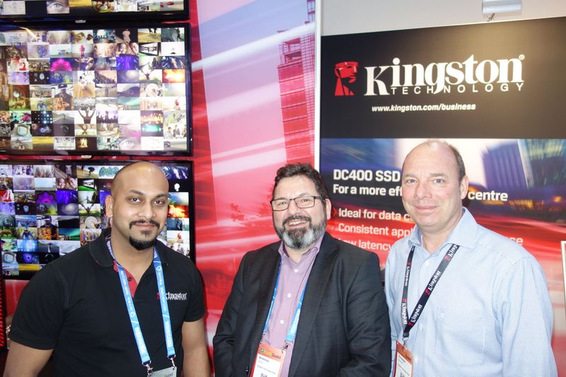 Speed ist ein wichtiger Bestandteil für das Kingston Team: (v. l.) Balamayuran Sivapalan, Andreas Scholz und Christian Marhöfer.  (Bild: IT-BUSINESS)
