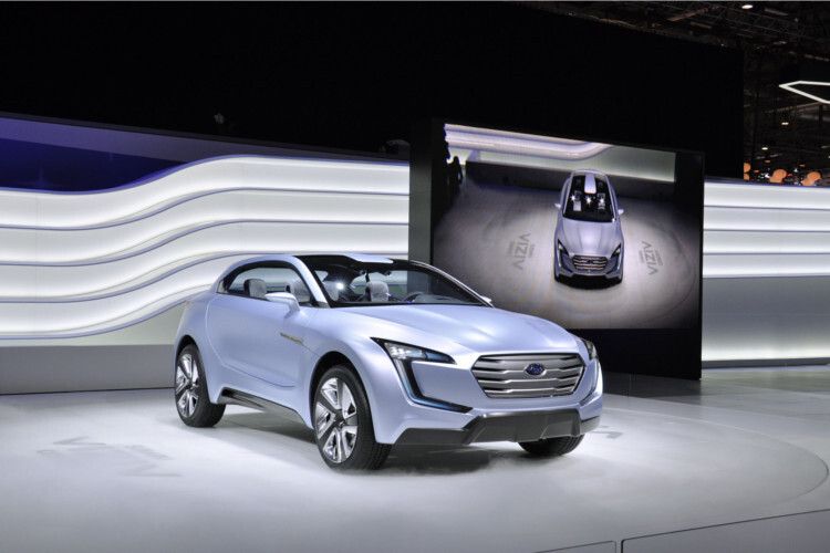 Das auffällige Äußere des Viziv zeigte sich schon in Genf. (Foto: Subaru)