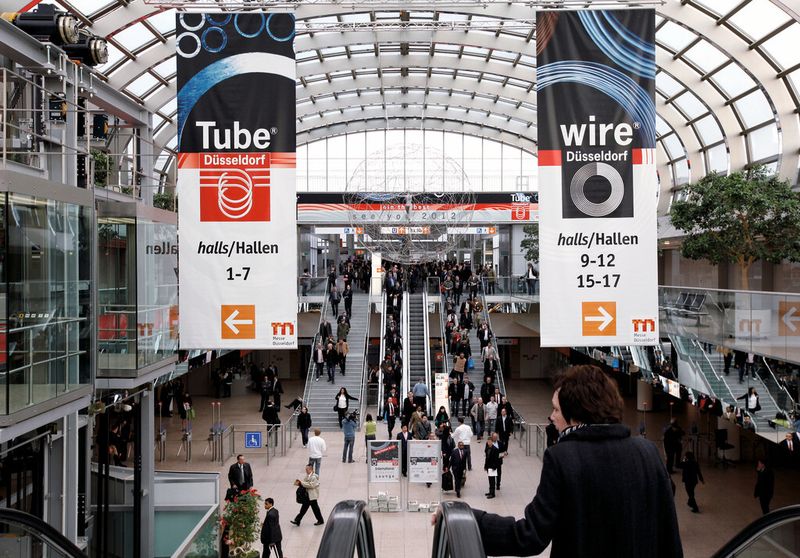 Wire und Tube erstrecken sich in diesem Jahr erstmals über mehr als 100 000 m2.  (Bild: Messe Düsseldorf GmbH)