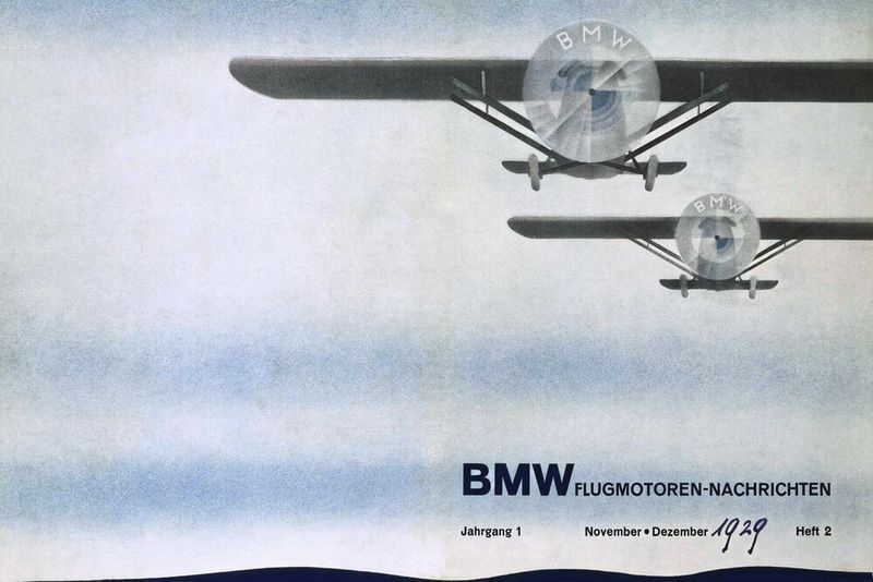 Seit dieser BMW-Publikation aus dem Jahr 1929 hält sich der Mythos, beim BMW-Logo handele es sich um einen Propeller. (Bild: BMW AG)