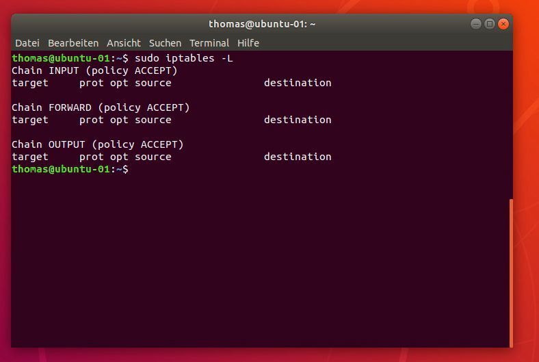Anzeigen der Standard-Einstellungen für Regeln. (Joos)