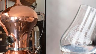 Brennerei 4.0: Die Forschungs- und Lehrbrennerei der Universität Hohenheim digitalisiert eine Destillationsanlage – für bessere Spirituosen. (Bild: Carl GmbH/Alexander Plank (l.) und Universität Hohenheim/Oskar Eyb )