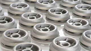 Mit der Binderjet-3D-Drucktechnologie von Exone hergestellte Metallteile. (Exone)