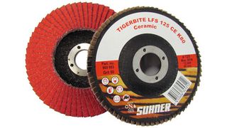 Lamellenfächerschleifscheibe: Tigerbite (Bild: Suhner Abrasive Expert)