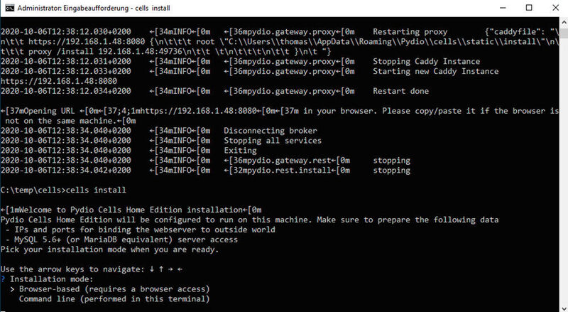Pydio in Linux über das Terminal mit SSH installieren. (© Pydio/Joos)