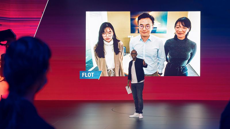Das Team „Flot“ von der chinesischen Elite-Universität Tsinghua hat beim Wettbewerb #Next Gen Moving Tomorrow mit ihrer Vision überzeugt. (BMW Group)