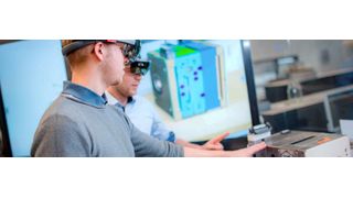 Mitarbeiter und Kunden erhalten Daten benutzerspezifisch aufbereitet etwa per Augmented Reality. Fehlleistungen durch falsche Interpretation beziehungsweise Folgefehler lassen sich auf diese Weise auf ein Minimum reduzieren. (Phoenix Contact)