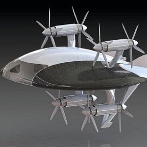 Das Antriebssystem besteht aus acht Propellern, die koaxial an vier Armen montiert sind.