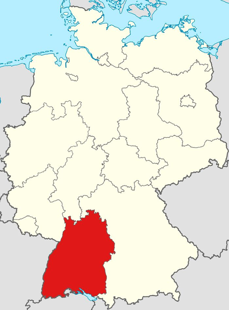 Most patents come from Baden-Württemberg