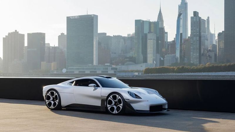 New York war der Schauplatz an dem Porsche den Mission S erstmals präsentiert hat. Supersportwagen wie dieser sollen in Zukunft die Porsche-Strategie aufgehen lassen, weniger Autos zu verkaufen, dafür aber deutlich teurere. (Bild: Porsche)
