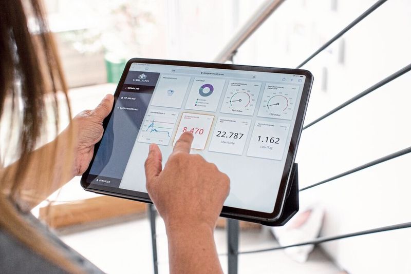 Die Visualisierung wichtiger Kennzahlen und Schlüsselwerte erfolgt auf dem übersichtlich gestalteten KPI-Dashboard von Visualys. (Bild: Wachendorff)