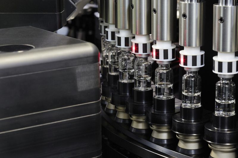 Die AIM 8 Inspektionsmaschine für Vials ist die erste der neuen Generation vollautomatischer Inspektionsmaschinen des Bereichs Inspektionstechnik von Bosch. (Bild: Bosch)