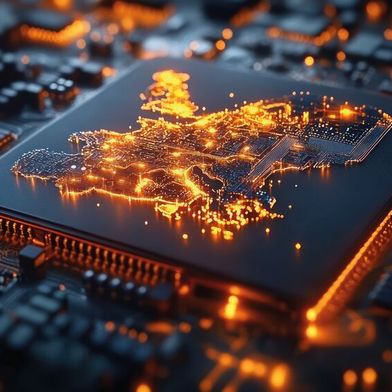 Europa spielt bei der Produktion von IT-Hardware überwiegend nur als Standort für die Endmontage von importierten Komponenten eine Rolle. (Bild: © Khusi - stock.adobe.com / KI-generiert)