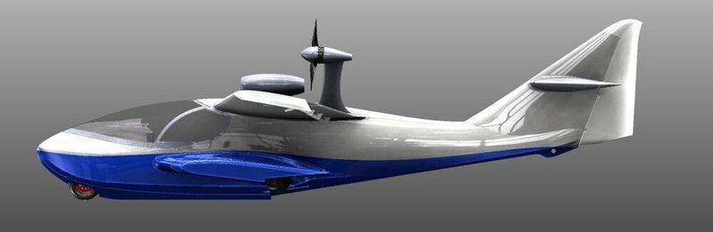 Ein weiteres spannendes Projekt: Das Flugmodell „Flywhale“ als 3D-Rendering. 
 (Striek Air)