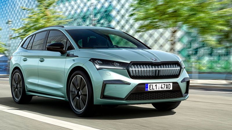 Sieger Kategorie Elektroautos: Skoda Enyaq iV 50; relativer Werterhalt: 50,5 Prozent. (Bild: Skoda)