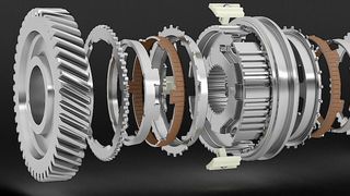 Die Classic-Line-DCT-Type von Hoerbiger spart Platz und verkürzt die Schaltgeschwindigkeit bei Doppelkupplungsgetrieben. (Bild: Hoerbiger)