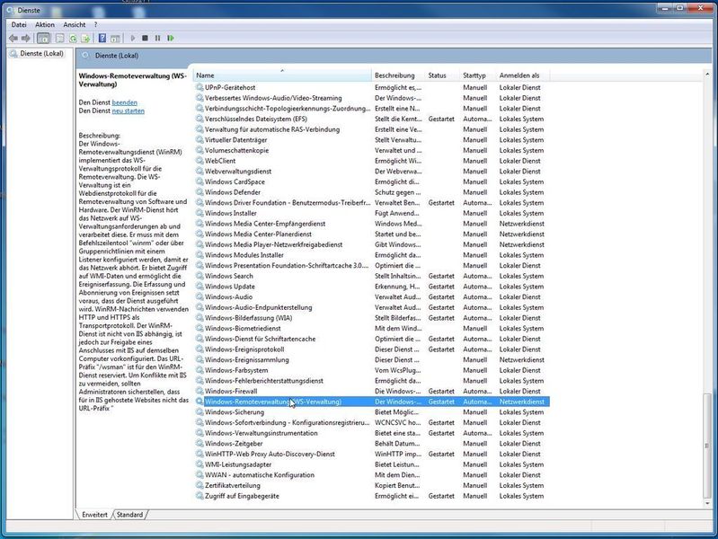 Sie können den Dienst auch in der Liste der Windows-Dienste prüfen und finden. (Archiv: Vogel Business Media)