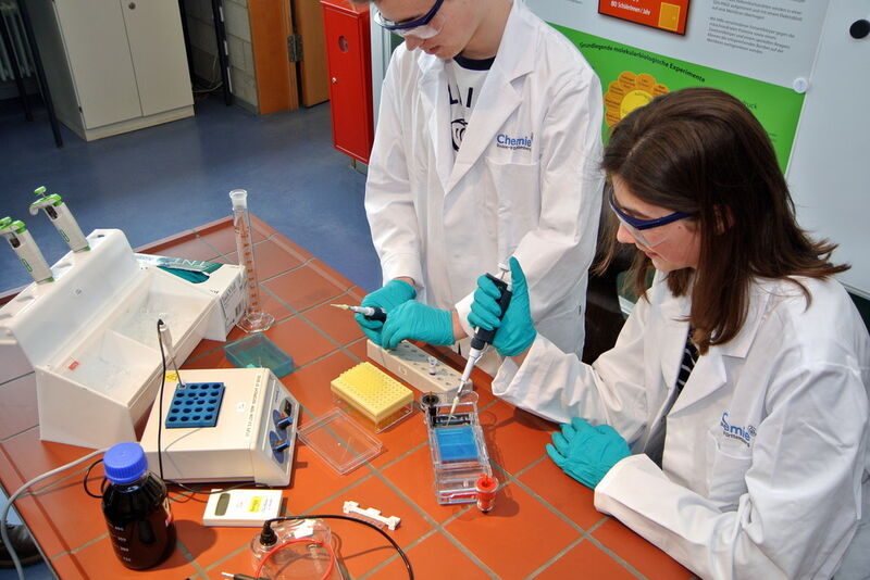 In der Chemiebranche stehen Laboranten verschiedener Fachrichtungen mit fast 900 Euro an der Spitze der Ausbildungsvergütungen. (Foto: Chemie-Verbeände Baden-Württemberg)