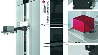 The tall and lean design of the Robot has small footprint of just 2m². (Erowa)