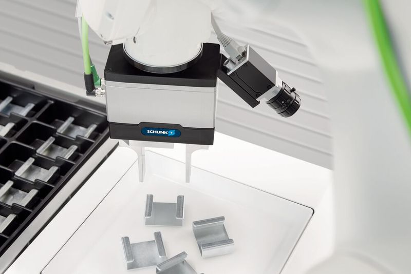 Die KI des mit dem Hermes Award prämierten 2D-Grasping-Kits wird im Metaverse trainiert und weiterentwickelt. (Bild: Schunk)