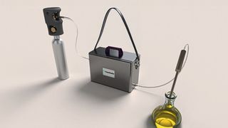 Fraunhofer Forscher entwickeln ein mobiles Messsystem zur schnellen Authentizitätsprüfung von Olivenöl. (Bild: Fraunhofer IVV)