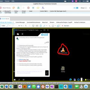 Das Fernsteuern eines Windows-Desktops von einer macOS-basierten Technikerkonsole.(Bild:  Dr. Götz Güttich - GoTo)