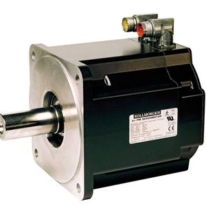 Bild 2: Der bürstenlose AC-Servomotor AKM-7 simuliert das Beschleunigen und Bremsen des Rennwagens.