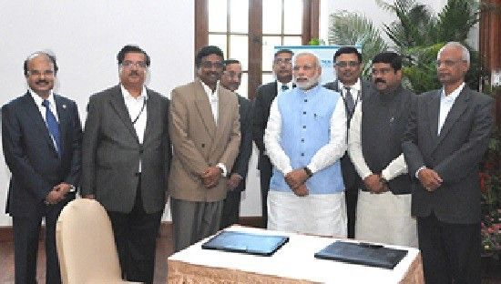 Prominent personalities at the MoU signing ceremony (Picture: ONGC/supplied by PROCESS Worldwide Sbcontinet Edition)