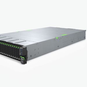 Die Qumulo-Software ist nun auch auf dem Fujitsu Primergy RX2540 M7 erhältlich. Das 2U-System kann bis zu 30 NVMe-SSDs aufnehmen.(Bild:  Fujitsu)