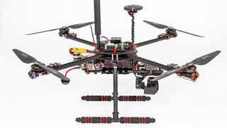 Eine Testdrohne des Fraunhofer HHI. (Bild: Fraunhofer Heinrich-Hertz-Institut)