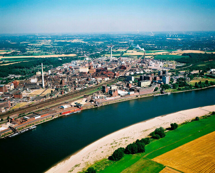 Lanxess erweitert am Standort Krefeld seine Produktionskapazitäten für den Wirkstoff Preventol CMK. (LANXESS AG)