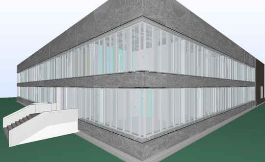 (Bevor die Medienleitungen in dem Niederländischen Bauwerk Earth Simulation Laboratory, Utrecht, mit Fischer-Installationssystemen befestigt wurden und die Fassade mit Fischer-Fassadensystemen verankertwurde, erfolgte die Planung mit BIM. Bild: Fischer)