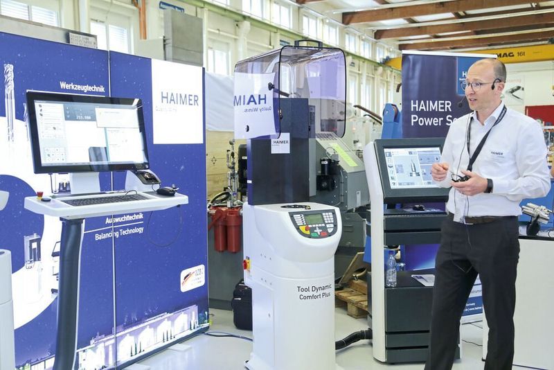 Für eine durchgängige Prozesskette: Systemanbieter Haimer stellt seine Lösungen vor. (Anne Richter, SMM)