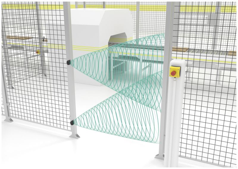 Das USi-Safety-System im Einsatz als Zutritts- oder Eingriffsicherung.  (Bild: Pepperl+Fuchs)