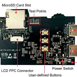 ESP32-P4-EYE: PCB top view(Image: Espressif)