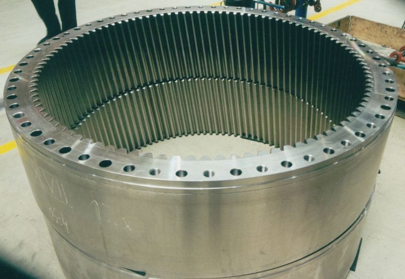 Fertig bearbeitete Zahnräder für Windenergie-Getriebe  (Bild: Klaus Vollrath)