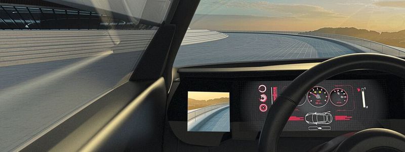 Image 2: Physical mirrors are replaced by a display. (Image:VIA optronics)