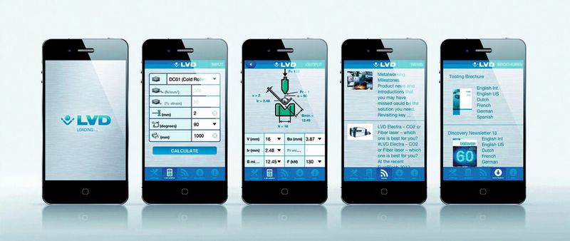 LVD liefert in seiner Bending-App eine Reihe von nutzbringenden Berechnungstools. (Bild: LVD)