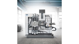 Servo-Stanzbiegeautomat GRM-NC mit Leantool-Folgeverbund. (Bihler)