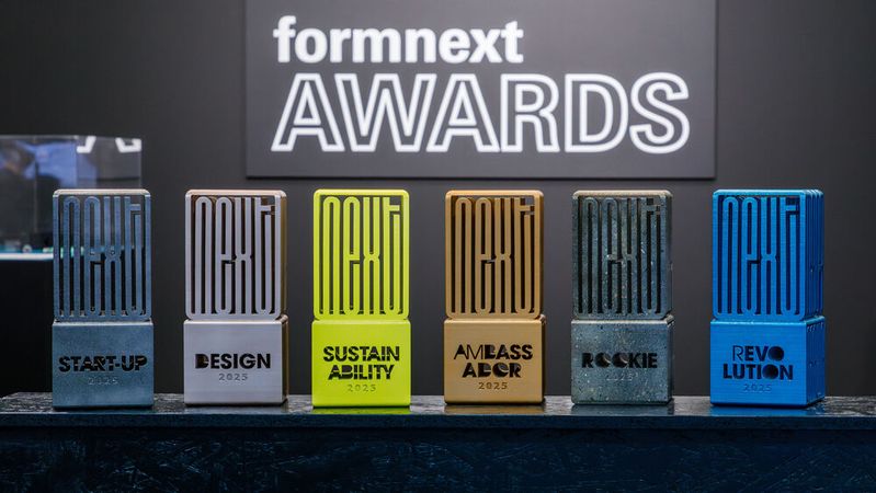 In sechs Kategorien wurden die  Gewinner der Formnext Awards 2025 für ihre herausragenden Beiträge der Additiven Fertigung ausgezeichnet.(Bild:  Copyright © Mesago / Marc Jacquemin)