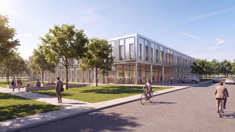 Visualisierung Forschungsgebäude an der Hochschule Merseburg, für das Formitas die BIM-Gesamtkoordination übernimmt.  (Bild:  Carpus+Partner AG)