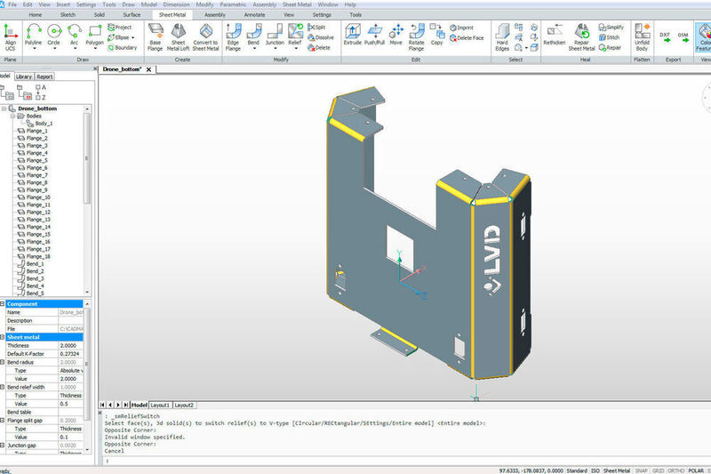 CADMAN-SDI import module simplifies CAD file – just drag and drop your drawing into the module. (Photo: LVD)