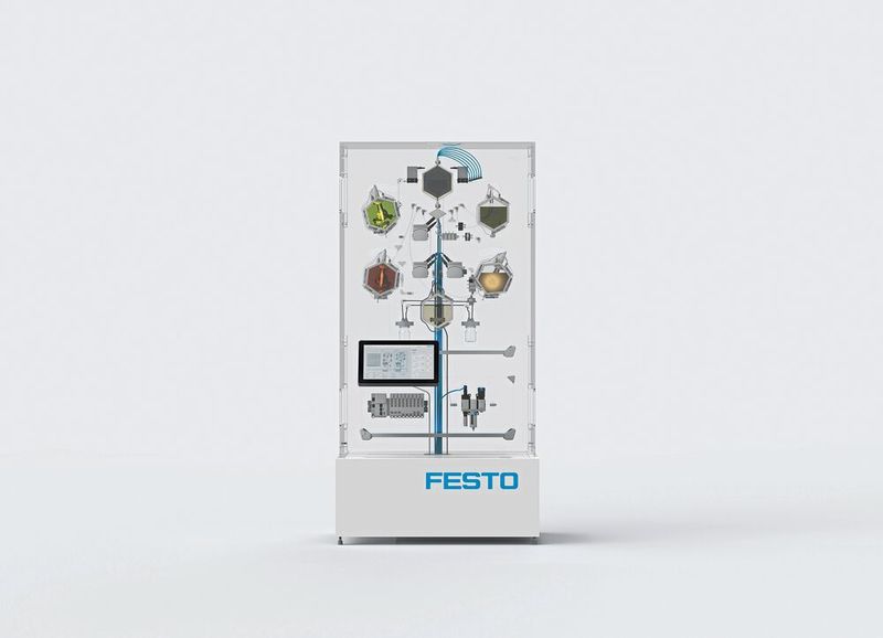 Modul 5: Enzymatic Transformation: Gewinnung und Weiterverarbeitung der Zellbestandteile. (Bild: Festo)