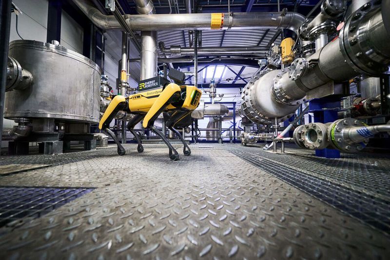 Energy Robotics hat Sensoren auf Spot integriert, um eine effizientere Zustandsüberwachung zu ermöglichen. (Stefan Daub / Energy Robotics GmbH)