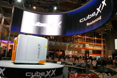 Sechs Lagerfahrzeuge in einem: Cube XX, aufsehenerregendes Konzeptfahrzeug von Still. (Archiv: Vogel Business Media)